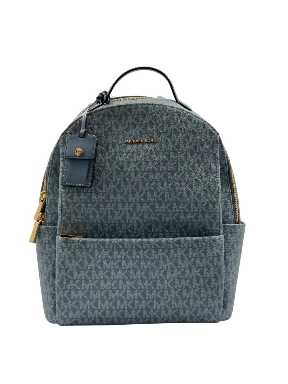 Michael Kors Men's Denim Blue MK Monogram Backpack
